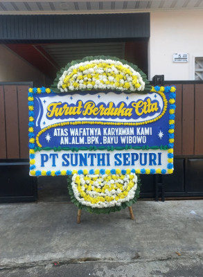 Papan Bunga Duka di Lubai Ulu